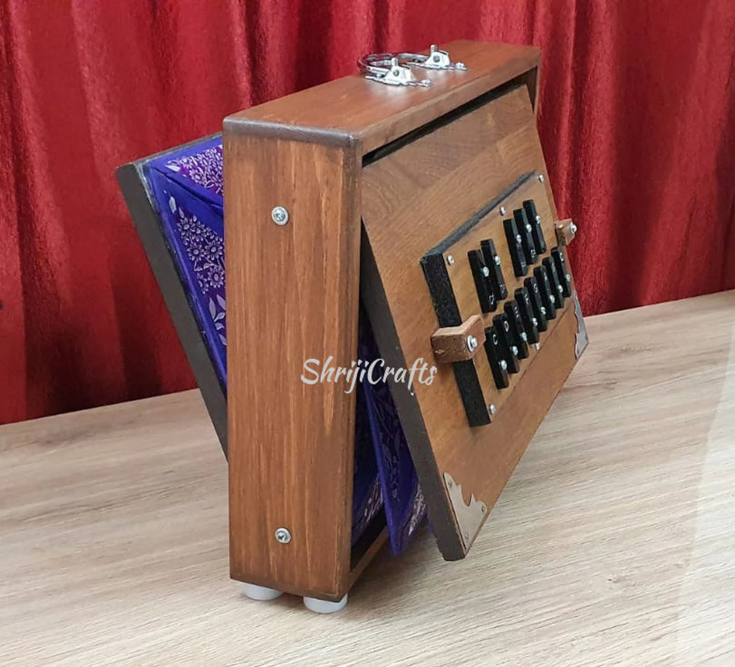 Shriji Shruti Box Teak wood and Ply