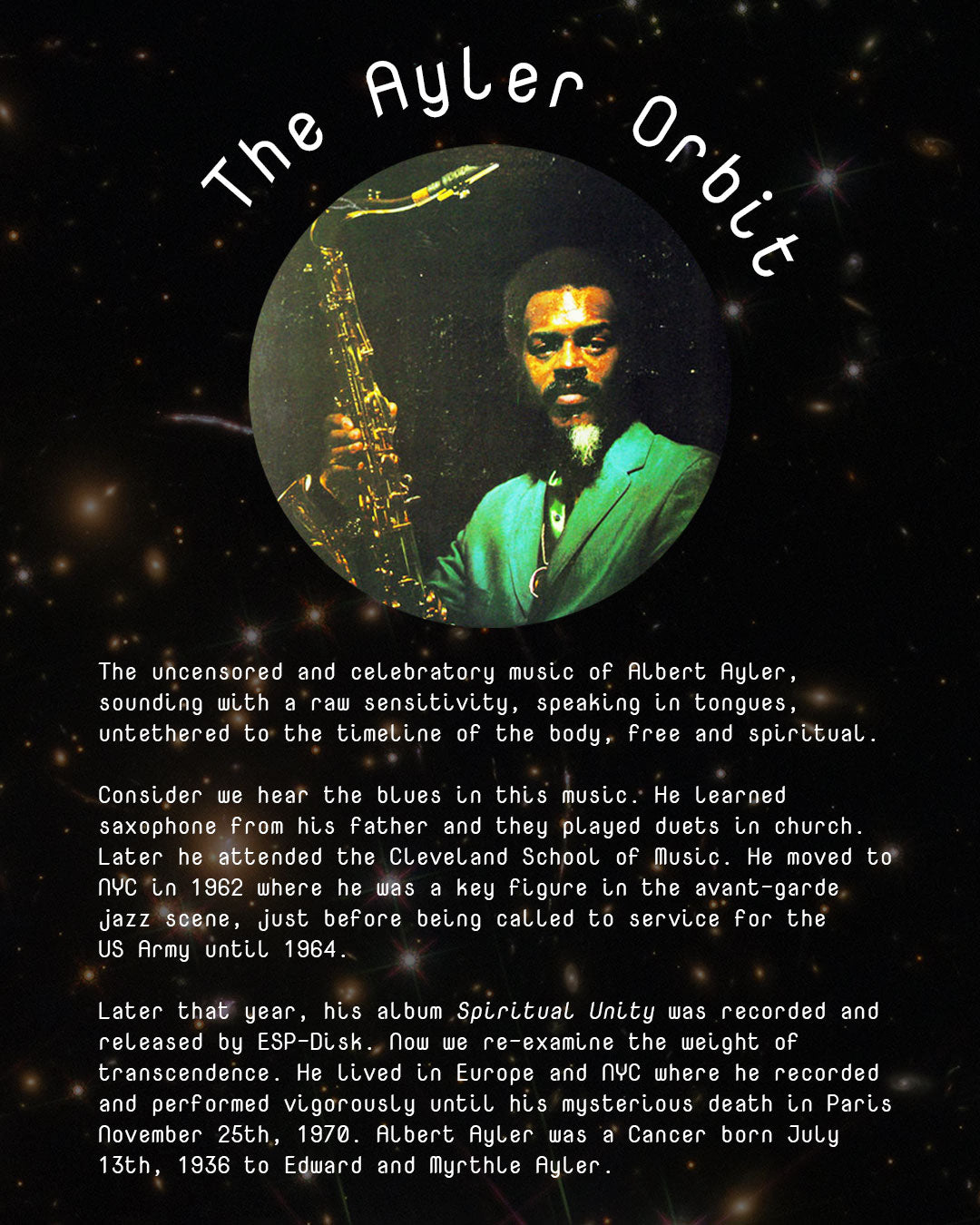 1A- Artists- Albert Ayler