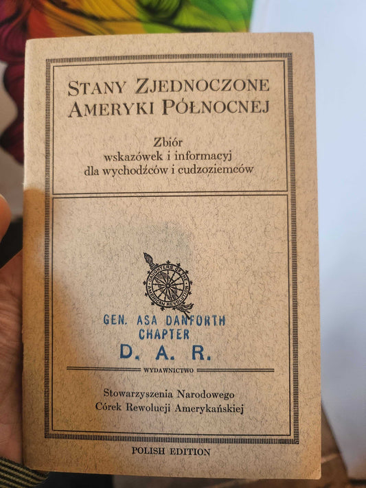 1930 D.A.R. Manual for Citizenship (Polish Edition)