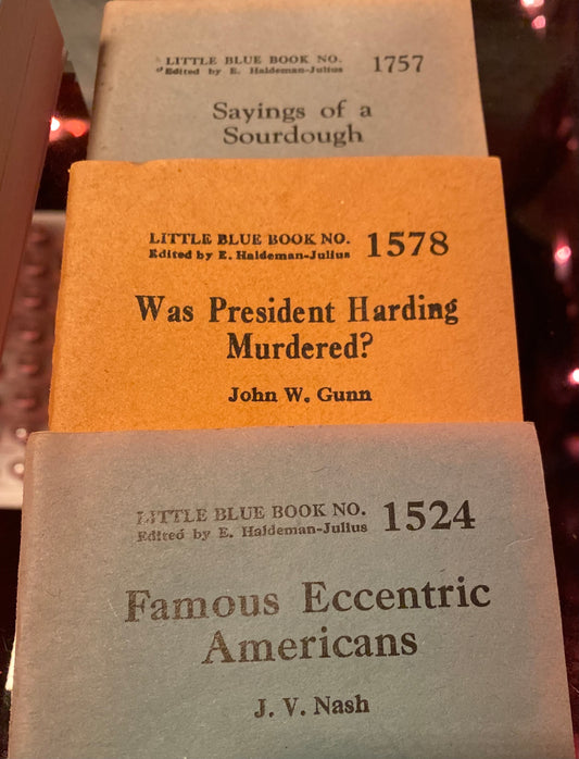 suspect pamphlets from the 1930's (Little Blue Book)