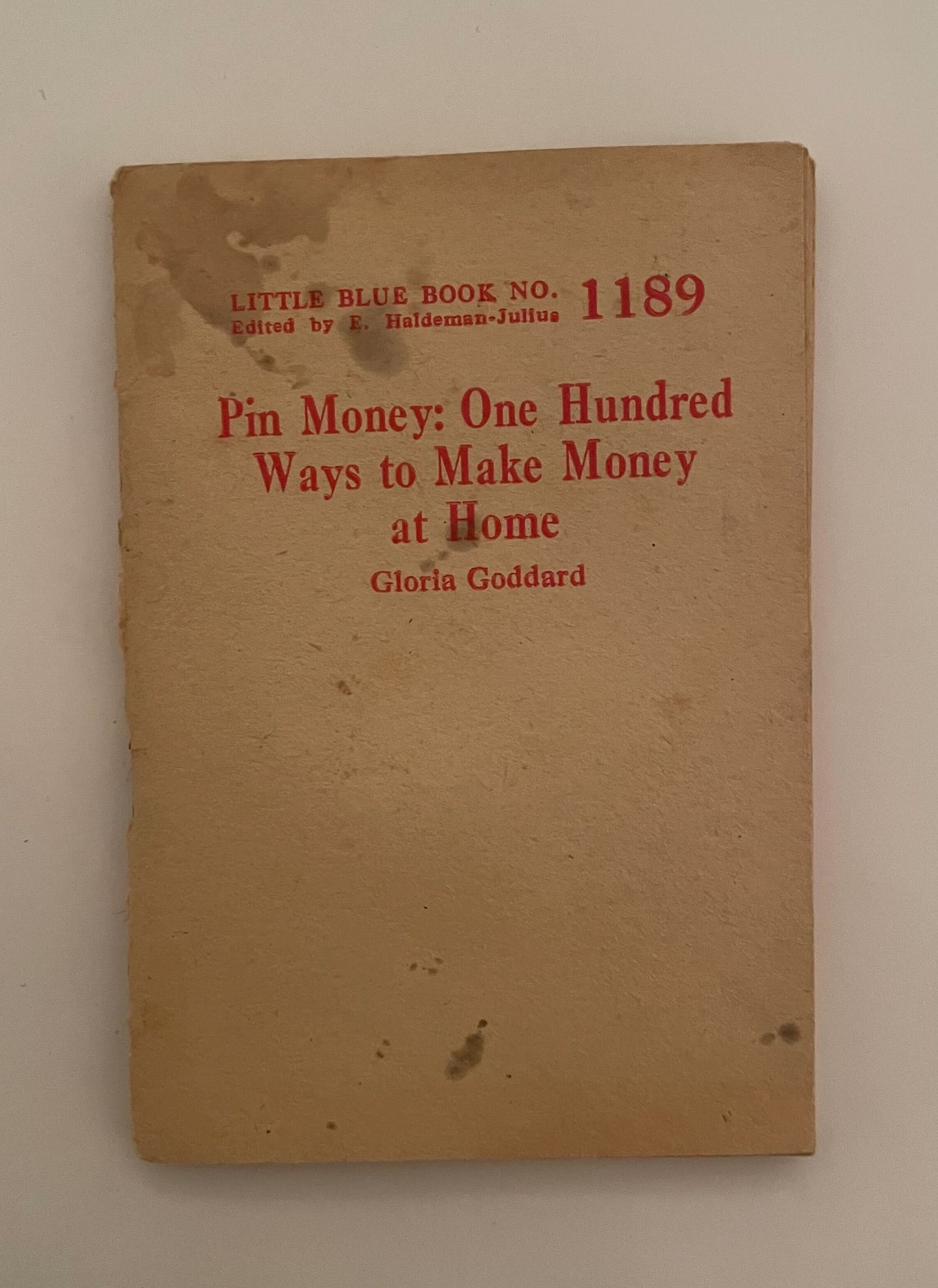 suspect pamphlets from the 1930's (Little Blue Book)