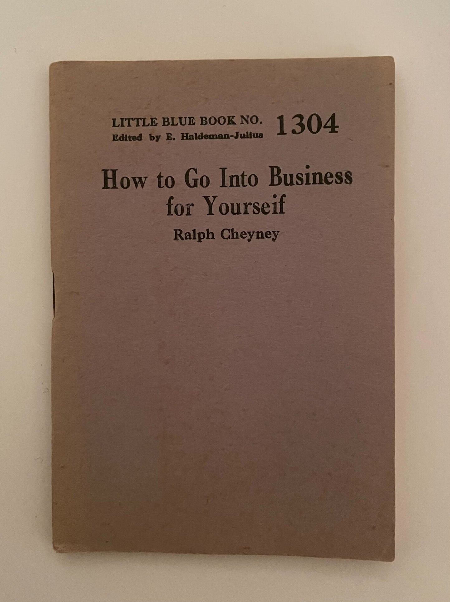 suspect pamphlets from the 1930's (Little Blue Book)
