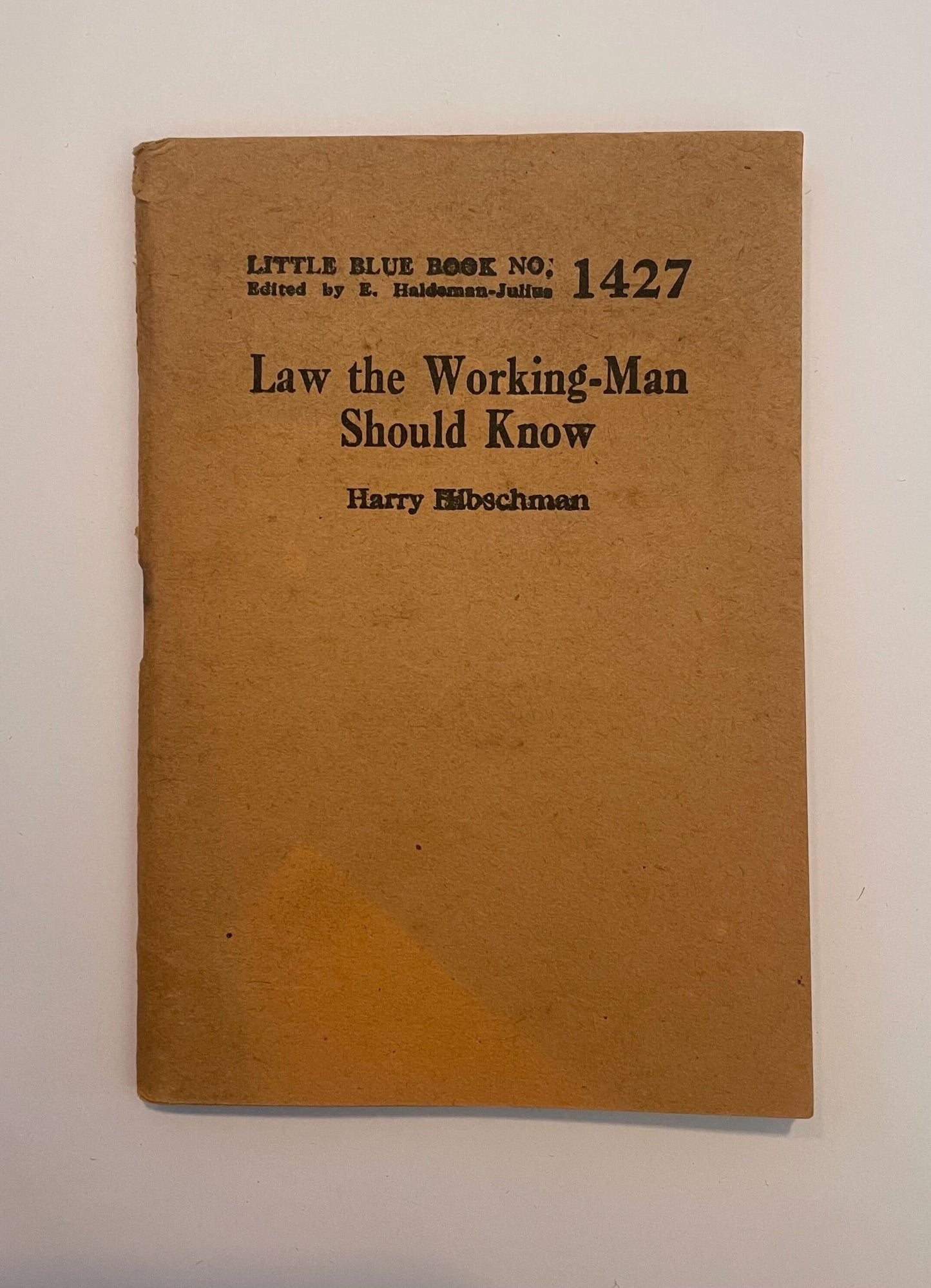 suspect pamphlets from the 1930's (Little Blue Book)