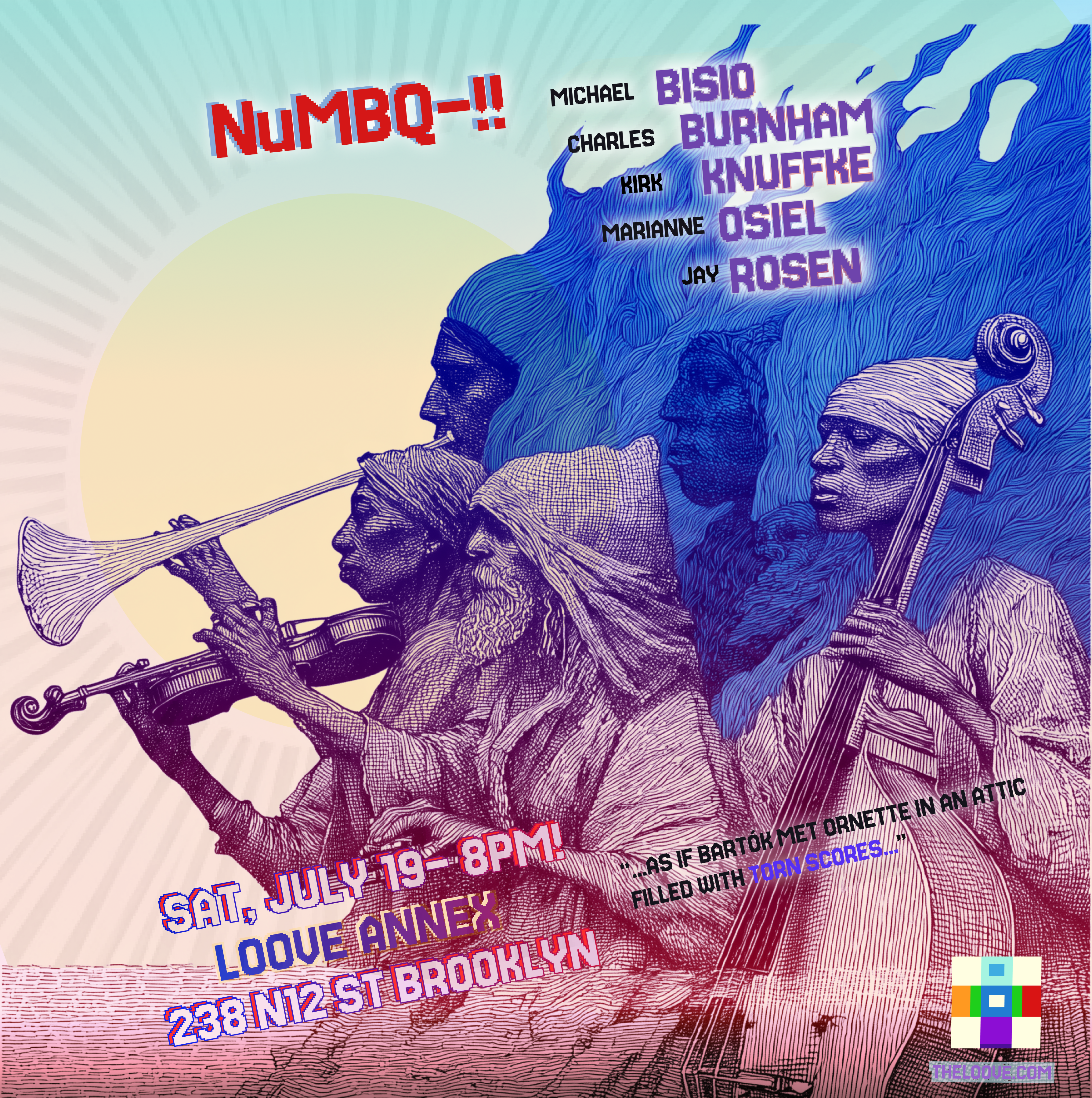 NuMBQ- MICHAEL BISIO CHAMBER ENSEMBLE performance, 7/19-!