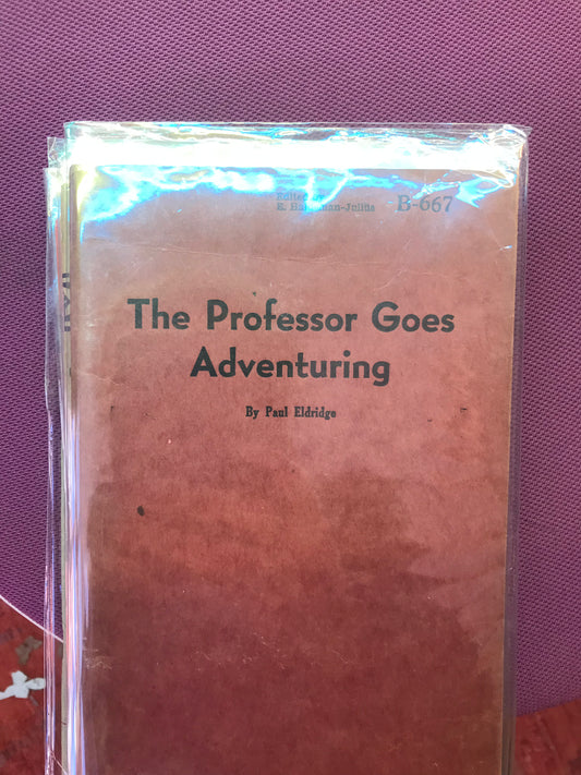 The Professor Goes Adventuring