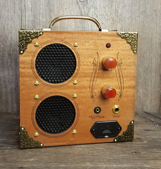 The "Delta Driver" Dual-Speaker, Dual-Input Cigar Box Amplifier