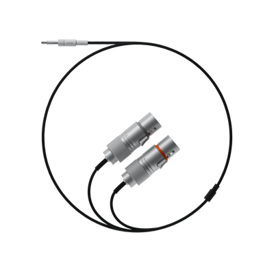 field audio cable 3.5mm to 2 x XLR (socket)