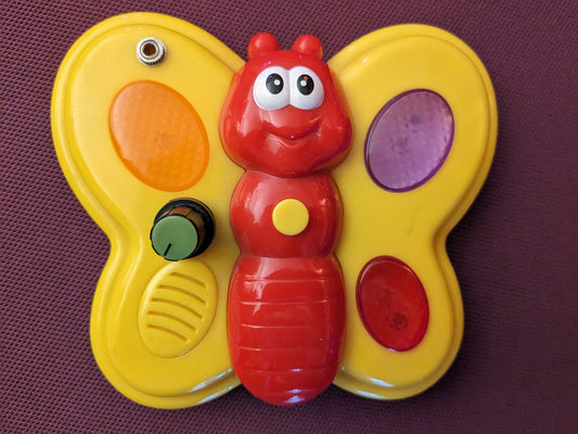 mad noodler- 'impossibly cheerful noodled Butterfly person.' instruments (Cliff Brett / Mad Noodler)